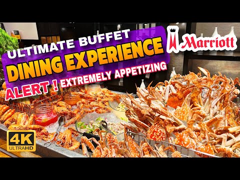 Marriott Cafe: Food, Ambiance, Service at Manila Marriott Hotel 🇵🇭 | 4K Food and Walk Tour |