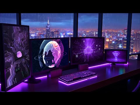 1990s Lofi City 🌃 Chill music with Rain sounds perfect for Focus & Relaxing 🌆 Lofi Rain Playlist