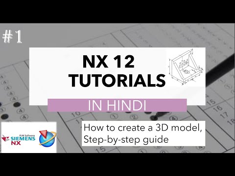 NX CAD Lessons for beginners: A Simple 3D model