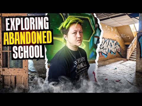 EXPLORING AN ABANDONED SCHOOL! *FOUND HOMELESS*
