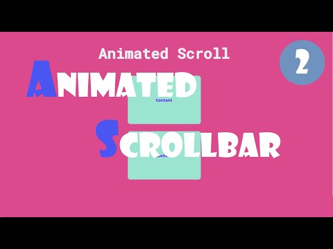 Animated scrollbar | html | css | javascript | projects | 50 days 50 projects | source code |