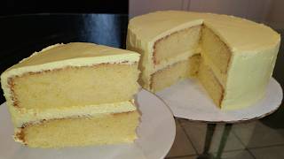 Pineapple Supreme Layer Cake from scratch | A moist layer cake made with freeze dried pineapples