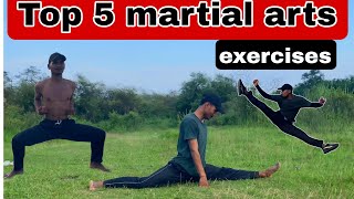Top 5 exercises for martial arts | martial arts exercises for strength #martialarts #kick