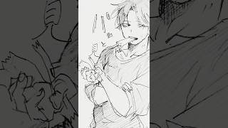 暑いねー。めっちゃ暑いねー #イラスト #創作 #悪役