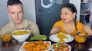 ANTHUR BAI DAN, UMEI NEN. KAIKUANG LEH ALU KAN, ZAWNGTAH MU LEH TOMATO #mukbang #asmr #eating