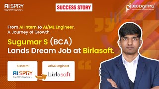 Sugumar S Career Journey | AI/ML Engineer | Birlasoft | 360DigiTMG