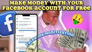 HOW TO MAKE MONEY ON FACEBOOK IN 2024 #facebook #facebookmonitization #facebookpage #facebookpost