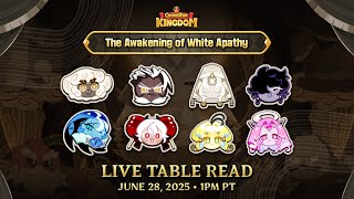 🔴 LIVE TABLE READ: Realm of Apathy | CookieRun: Kingdom 🏰