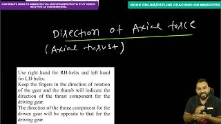 DME EP 17 FORCE ANALYSIS OF HELICAL GEAR AND DIRECTION OF AXIAL FORCE