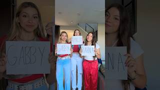 Finding our NEW NAMES! 📝🤔🤣 | Triple Charm #Shorts
