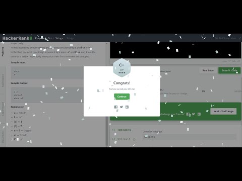 Strings in C++ HackerRank