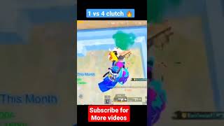 school appartment fight 1 vs 4 clutch 🔥 #shorts #pubgmobile #pubgshorts