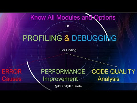 Ultimate guide for Profiling and Debugging Errors, Performance, Code Quality #coding #profiling #oop