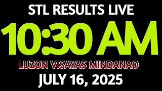 STL Result Today 10:30AM Draw July 16, 2025 STL Luzon, Visayas and Mindanao LIVE