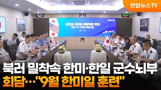 북러 밀착속 한미·한일 군수뇌부 회담…"9월 한미일 훈련" / 연합뉴스TV (YonhapnewsTV)