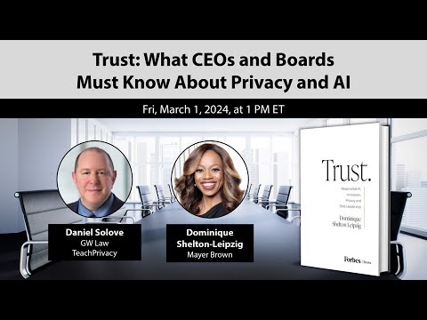 Webinar   Trust What CEOs and Boards Must Know About Privacy and AI