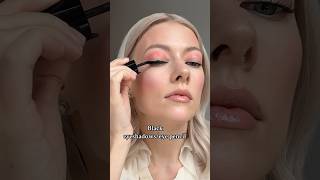 Black Smokey eyes for hooded eyes with Armani beauty eye tint and liquid blushes  #makeuptips