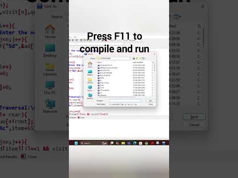 Bredth First Search | BFS | Dev C++ | Flow Up #shorts