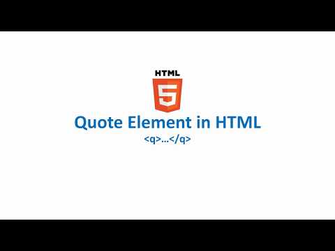 Quote Element in HTML