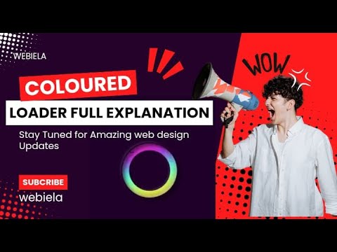 Make colored loader using  HTML & CSS. FULL EXPLANATION IS HERE.