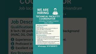 Jobs in kerala techno jobs it feild jobs new vacancy 2025
