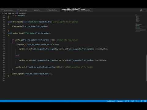code overview for Fruit slash