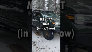 Mud Terrain Tires VS All Terrain! Which is Better in Ice/Snow?!?!
