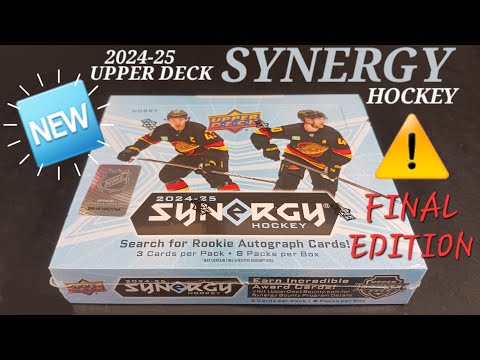 THE ULTIMATE SYNERGY BREAK! 2024-25 UPPER DECK SYNERGY HOCKEY BOX BREAK FOR MACKLIN CELEBRINI ROOKIE