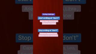 Acting challenge