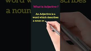 What is Adjective With Examples | Adjective Definition | English Grammar #adjective #shorts #english
