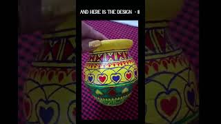 Turn Old Pots Into Art! #DIYDesi 🎨💫#PotDesign  #PaintingShorts  #HandmadePot #PotPainting#PotArt