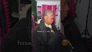 Feedins W/ A Twist Book Now #braider #feedins #tribalbraids #pittsburgh