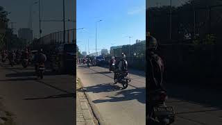 pagi ini arteri Puri Mansion ke Cengkareng ramai lancar#safetydriving #jagajarak
