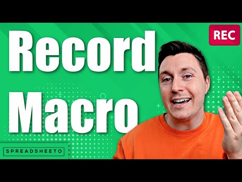 How to record a macro in Excel (beginner tutorial)