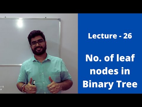 Lecture- 26 || Find no. of leaf nodes in a Binary Tree