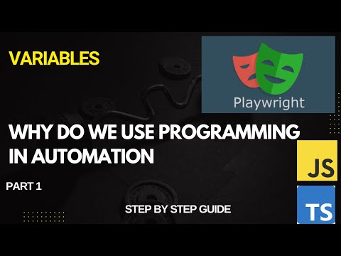 How to use Programming in Automation in Playwright | Variables Explained for Beginners