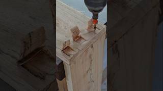 The simplest way to connect wood with hidden screws #diy #tips #shorts #woodworking