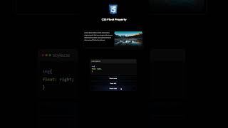 CSS Float Property 💯 Check more #shortsfeed #css3