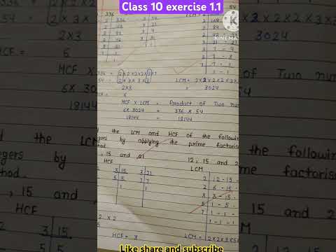class 10 maths exercise 1.1 shorts notes....#maths #education #easylearning