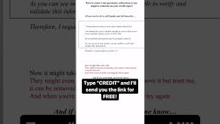 Use these letters to remove late payments and bankruptcies