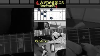 Sweep picking arpeggios exercise 4 guitar lesson #sweeppicking #musictheory D A F# G arpeggios