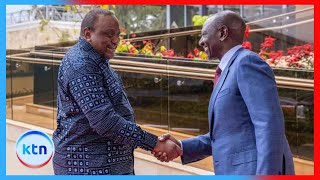 President Ruto hosts Uhuru at Statehouse