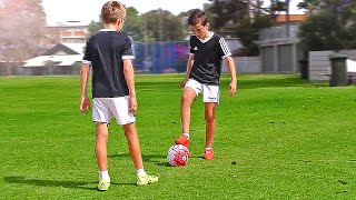 TOP 4 - Easy Football Skills for Kids & Beginner - Tutorial