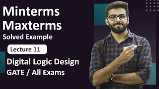 Minterms and Maxterms Example | Boolean Expression in Hindi | Digital Logic Design Gate Lecture