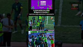 🇳🇬Nigeria 5-0 Zambia🇿🇲 Ruthless Falcons Demolish Copper Queens| WAFCON 2025 Highlights #shorts
