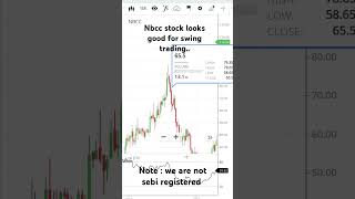 Nbcc stock looks good for swing trading.. note : we are not sebi registered and not buy or sell call