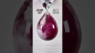 Purple Red Vs Matt White = ? #colormixing #abstractart #asmrart