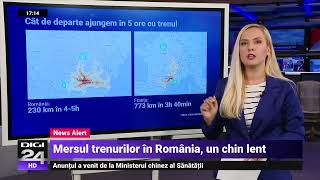 România are cea mai proastă infrastructură feroviară din Europa. Unde poți ajunge în cinci ore