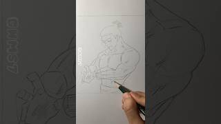 Drawing Aoi Todo - Jujutsu kaisen #shorts