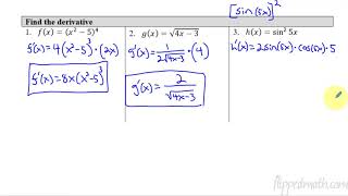 Calculus AB/BC – 3.1 The Chain Rule